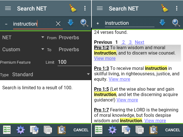 Concordance search Concordance search
